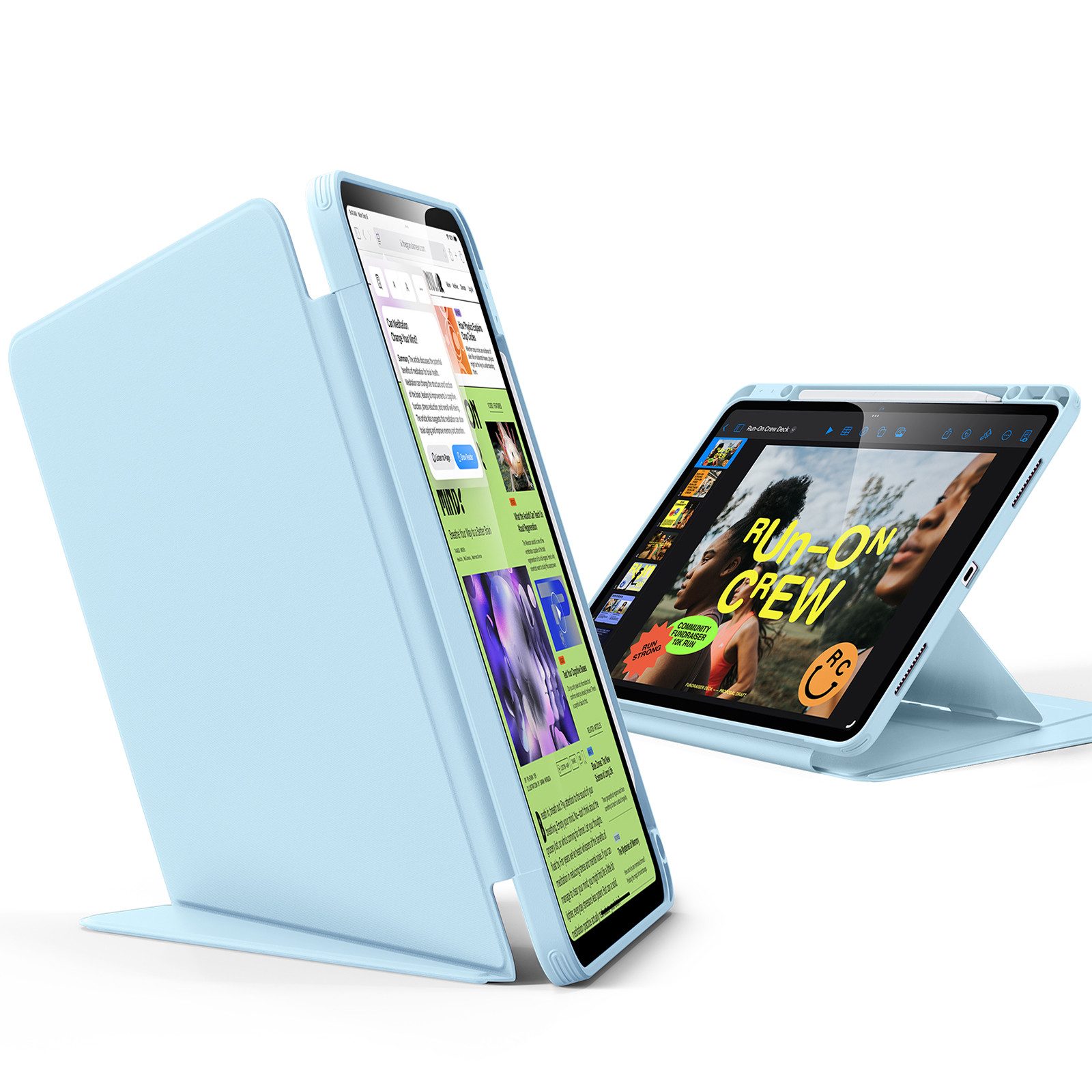 ESR Tablet-Hülle Flip Hybrid Case Apple iPad Air 13" (M4 2026 & M3 2025 & M2 2024) 13", 3 Querformat-Modi, "Wake-/Sleep-" Funktion – Bild 2 von 5