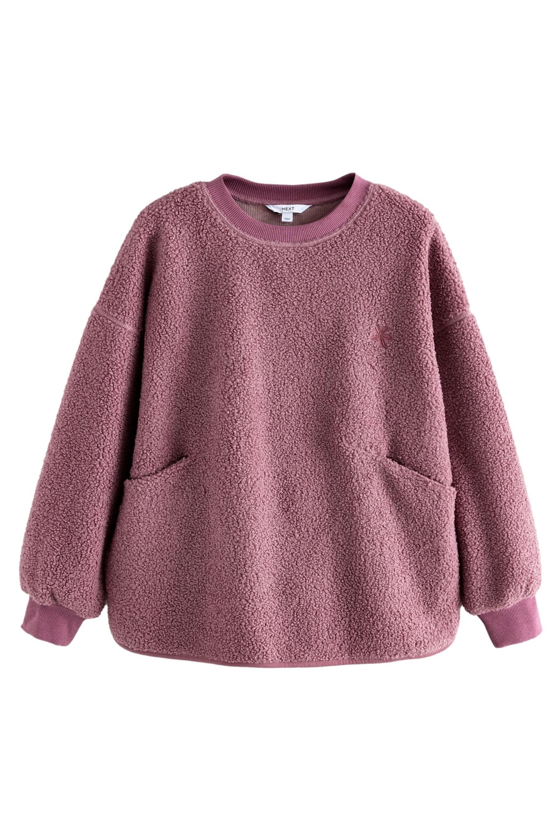 Next Fleecepullover Relaxed Fit Sweathirt mit günstig online kaufen