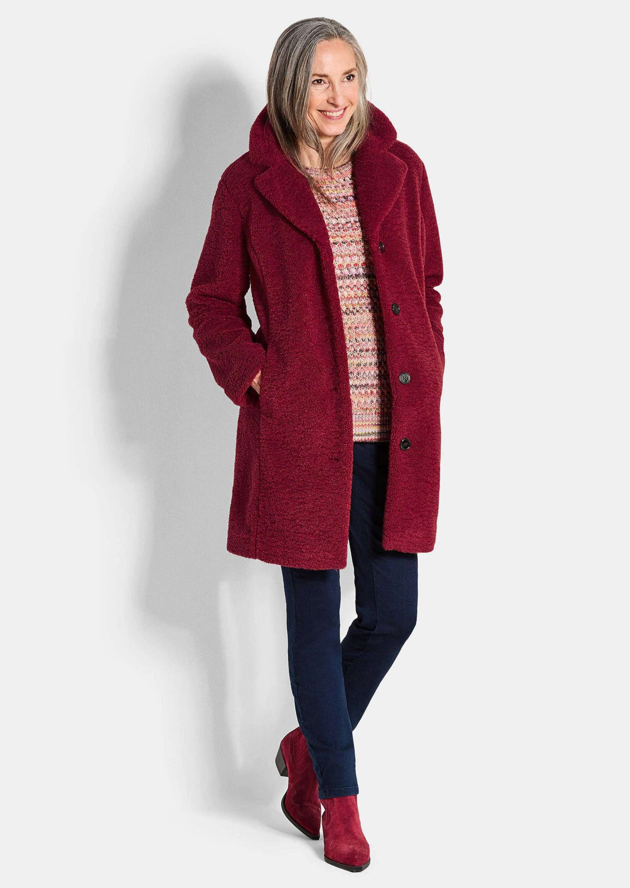 GOLDNER Winterjacke Teddy-Mantel aus weichem Plüsch günstig online kaufen