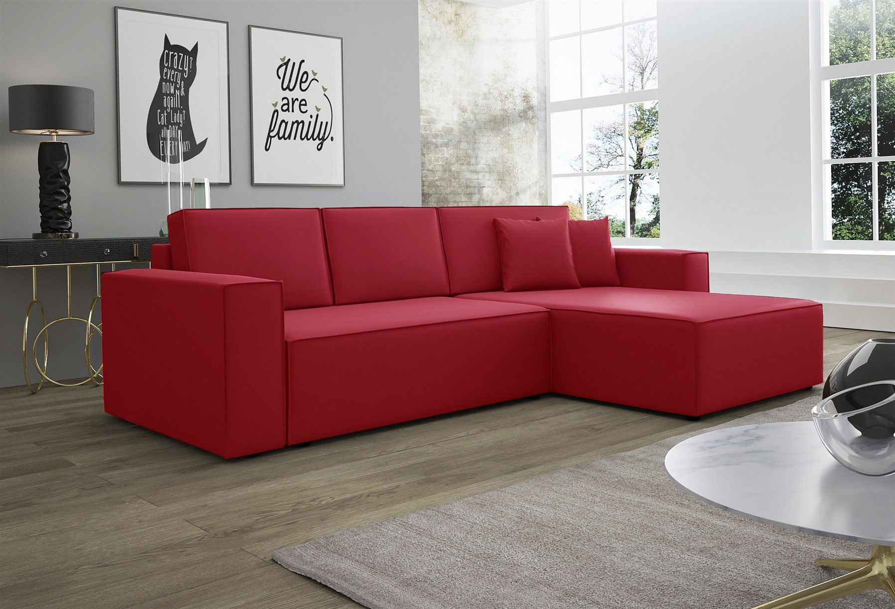Fun Möbel Ecksofa Schlafsofa Sofa CONOR günstig online kaufen