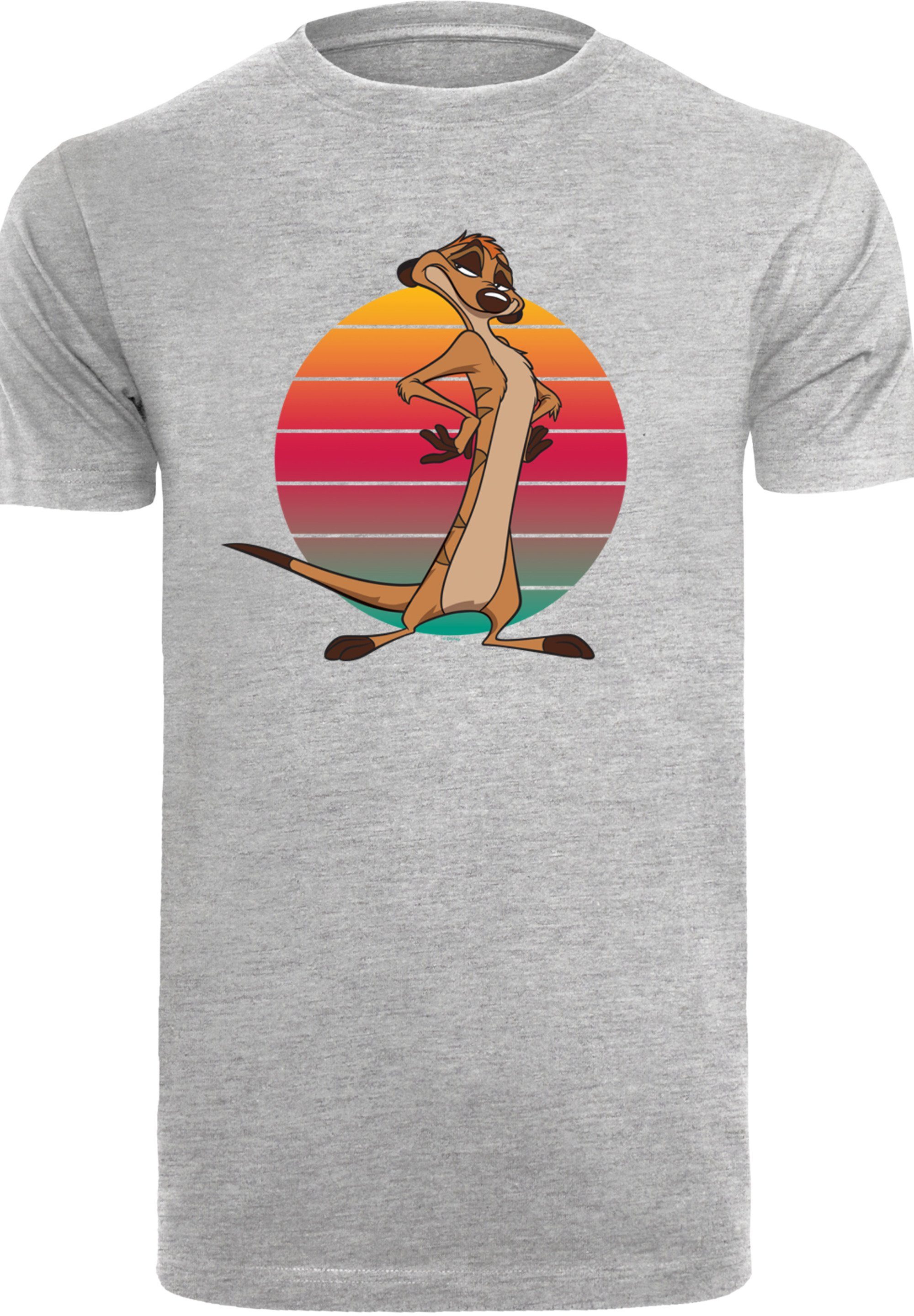 F4NT4STIC T-Shirt Disney König der Timon Baumwollstoff Print, Tragekomfort Sehr hohem weicher Löwen Sunset mit