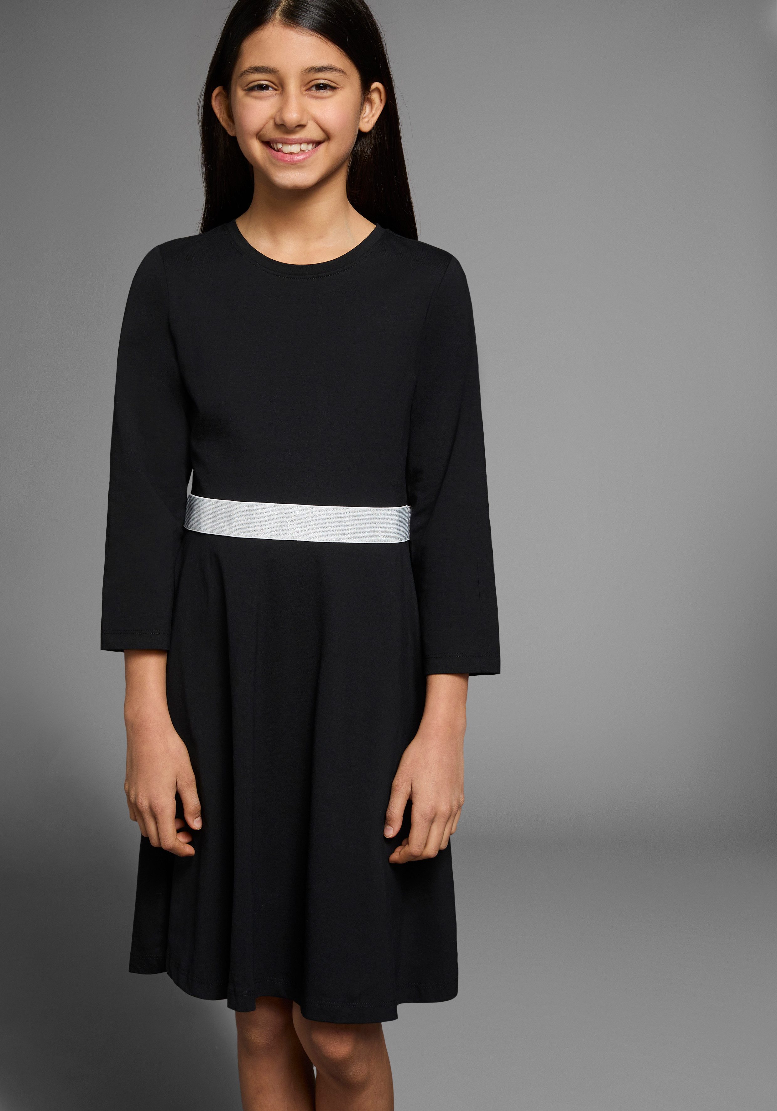 Skaterkleid mit Glitzerband