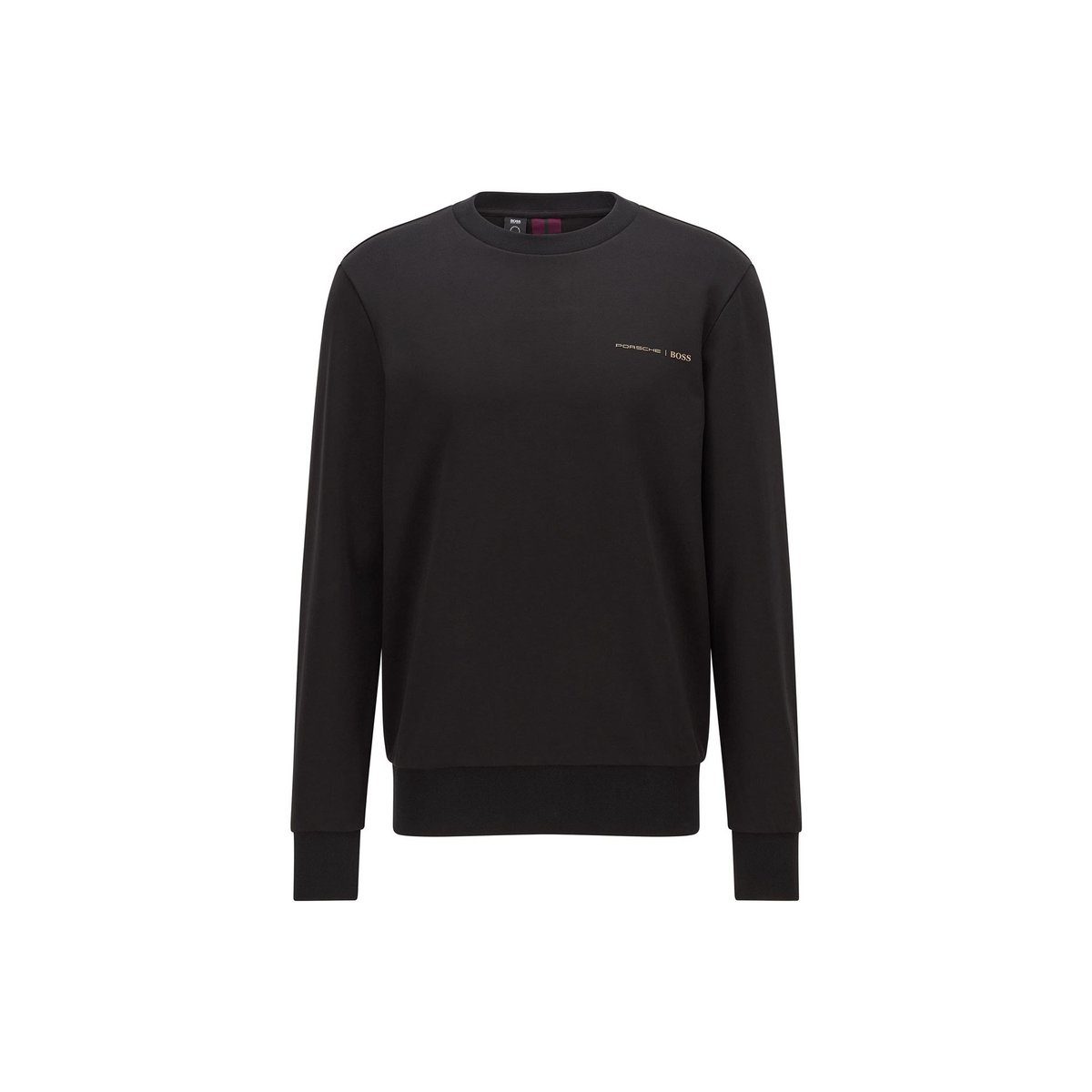 HUGO V-Ausschnitt-Pullover schwarz regular fit (1-tlg)
