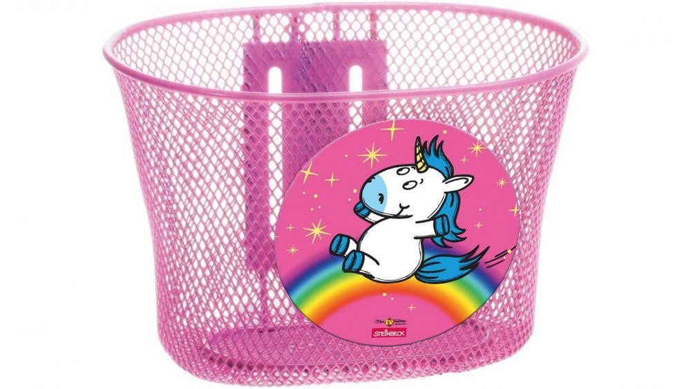 Bike Fashion Fahrradkorb Bike Fashion Kinderfahrradkorb Einhorn 26x17x17 cm