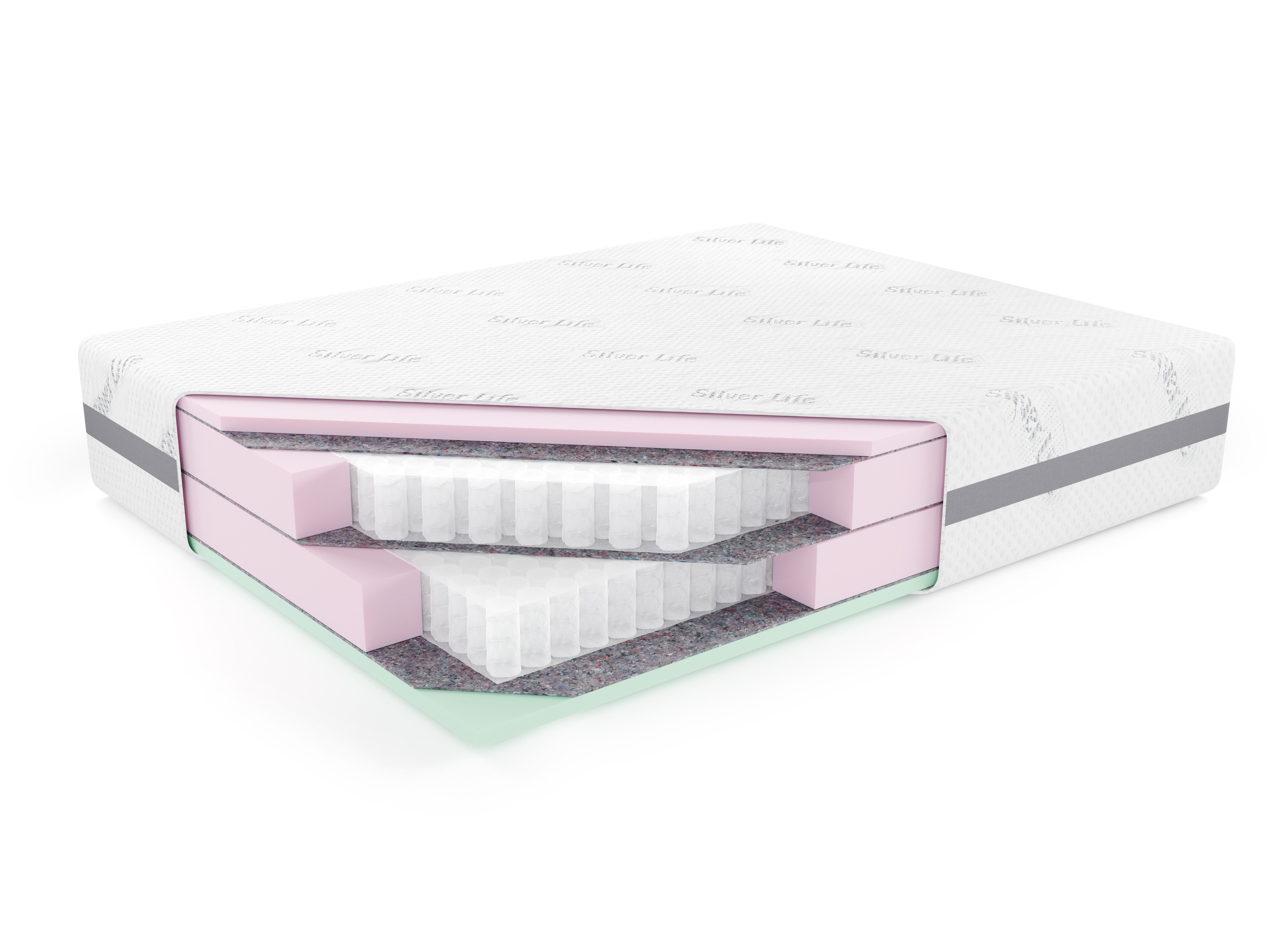 Taschenfederkernmatratze POCKET PREMIUM Elastizität, Komfort und doppelte Körperunterstützung, Kaiser Möbel, Matratze mit Doppelfedersystem, 30 cm Komforthöhe, luxuriös