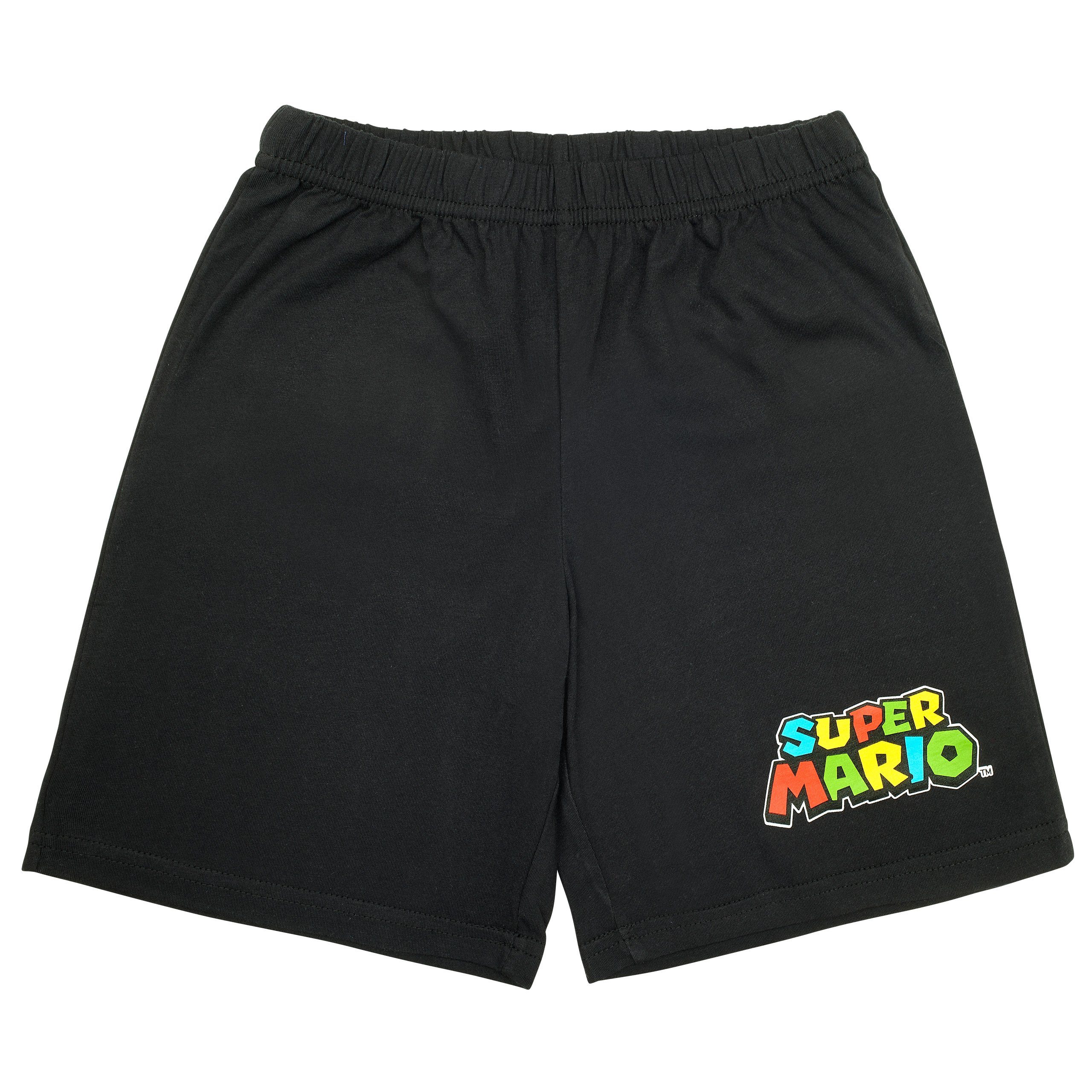 Super Mario Schlafanzug SUPER MARIO Pyjama Kurzarm Schlafanzug