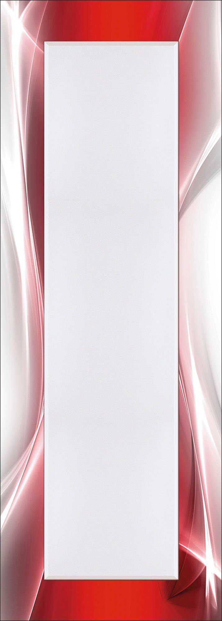 Artland Dekospiegel Rot Motivrahmen, Kreatives gerahmter Flurspiegel (1-St), mit Wandspiegel, Element Ganzkörperspiegel