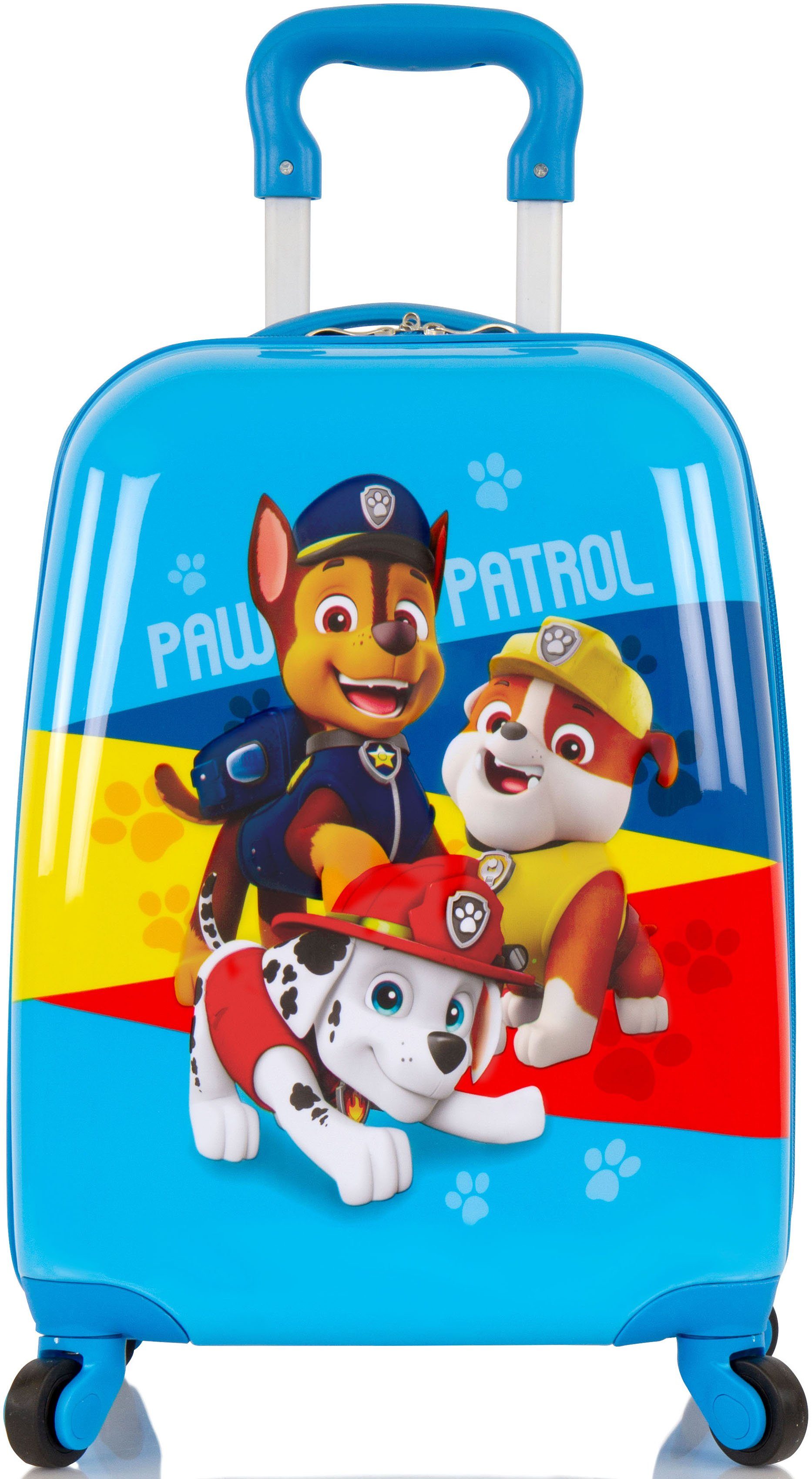 Heys Kinderkoffer Paw Patrol, Blau, 4 Rollen, Heys x Joachim Llambi Kindertrolley Handgepäck-Koffer