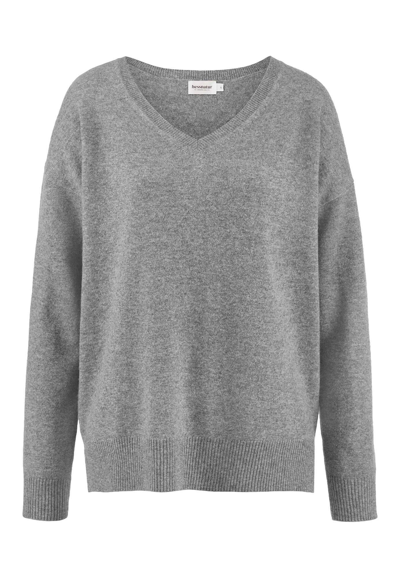 Hessnatur Strickpullover Oversized aus Bio-Schurwolle mit Kaschmir (1-tlg)