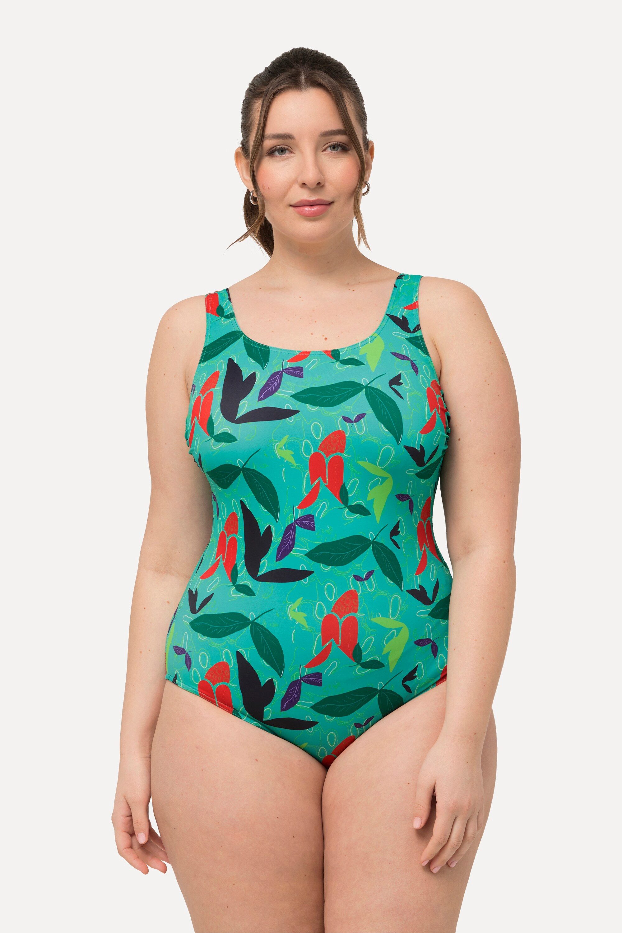 Ulla Popken Badeanzug Badeanzug Blätter ohne günstig online kaufen