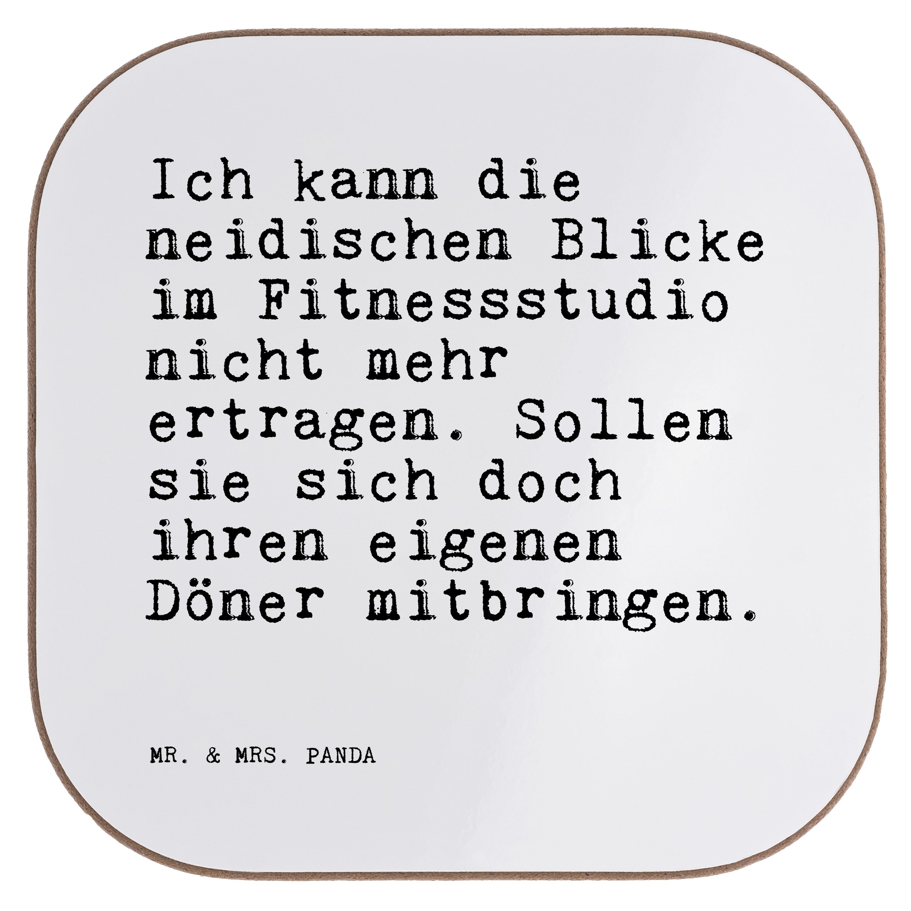 Mr. & Mrs. Panda Getränkeuntersetzer »Ich kann die neidischen... Weiß