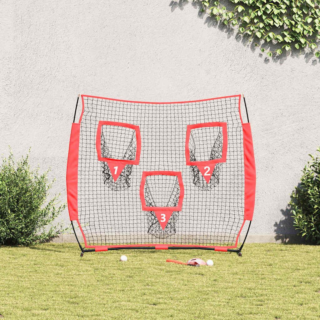 vidaXL Baseball Baseball-Übungsnetz Schwarz 214,5 x 89,5 x 181 cm Polyester (1-St)