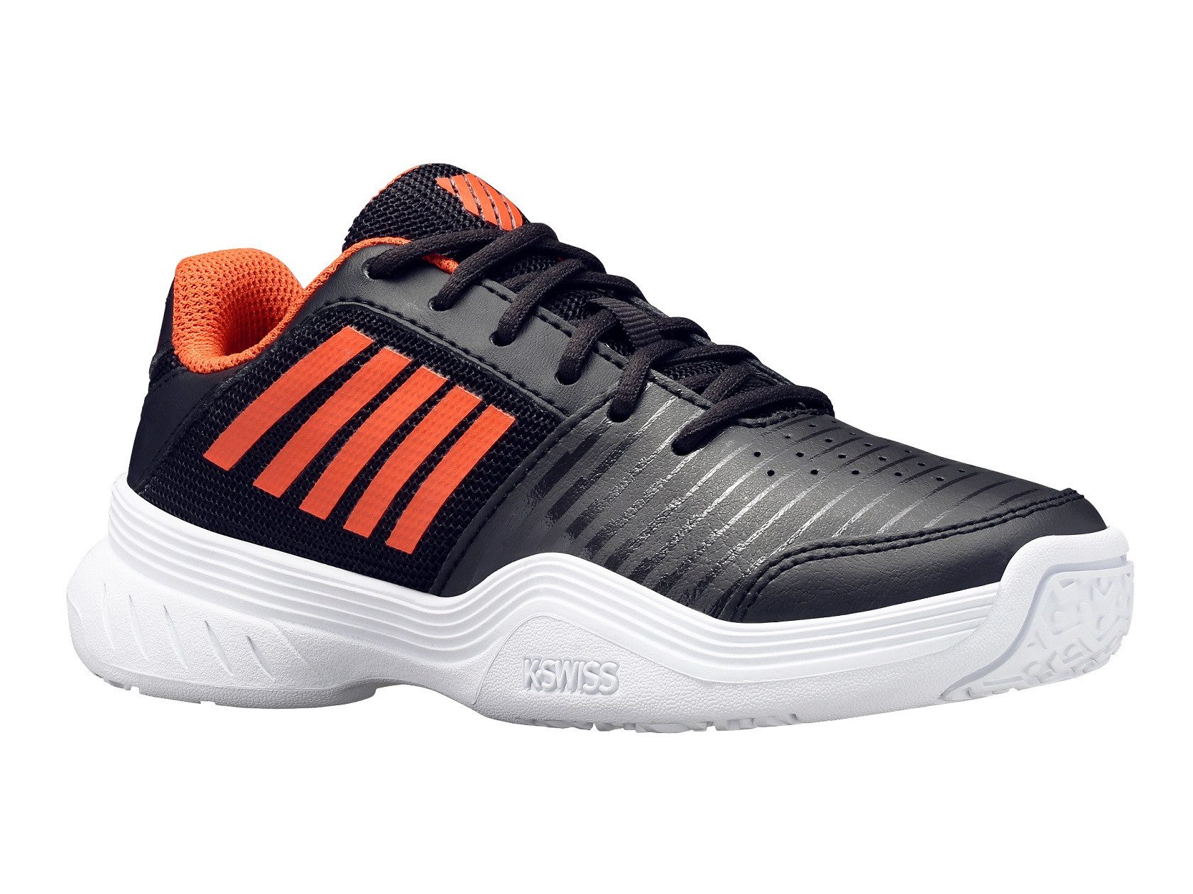 K-Swiss Performance Court Express schwarz/orange Allcourt Kleinkinder Tennisschuh