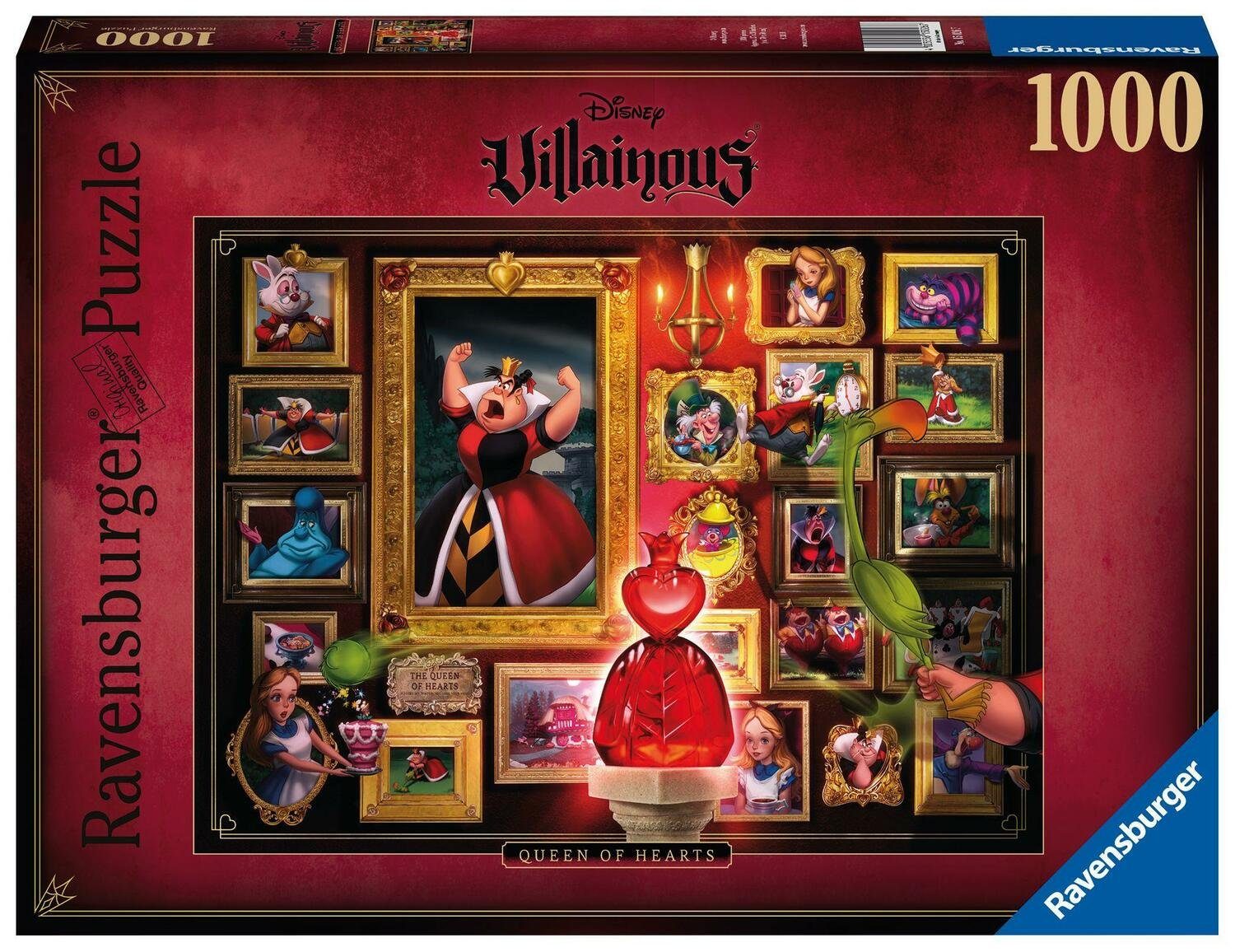 - Puzzleteile -..., Villainous 1000 Herzkönigin Puzzle Ravensburger Teile Disney 1000 Ravensburger Puzzle