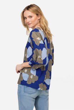 Laurasøn Tunika Bluse Blüten Print 3/4-Ärmel