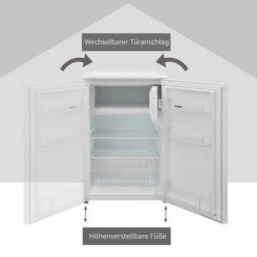 Telefunken Kühlschrank CF-35-130-W, 83.8 cm hoch, 54 cm breit, Mit 4-Sterne-Gefrierfach / 105 L Kühlteil / 17 L Gefrierteil