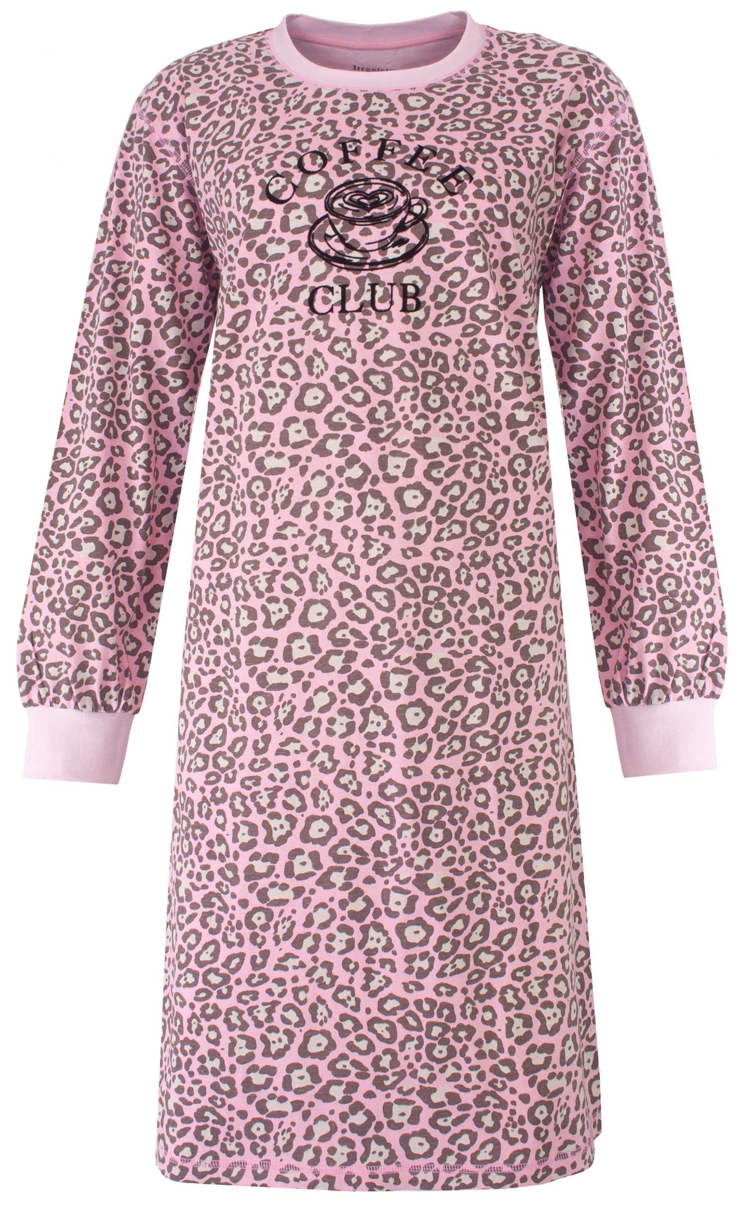 Irresistible Nachthemd Damen Schlafshirt mit Schlafmaske (2-tlg) Baumwolle