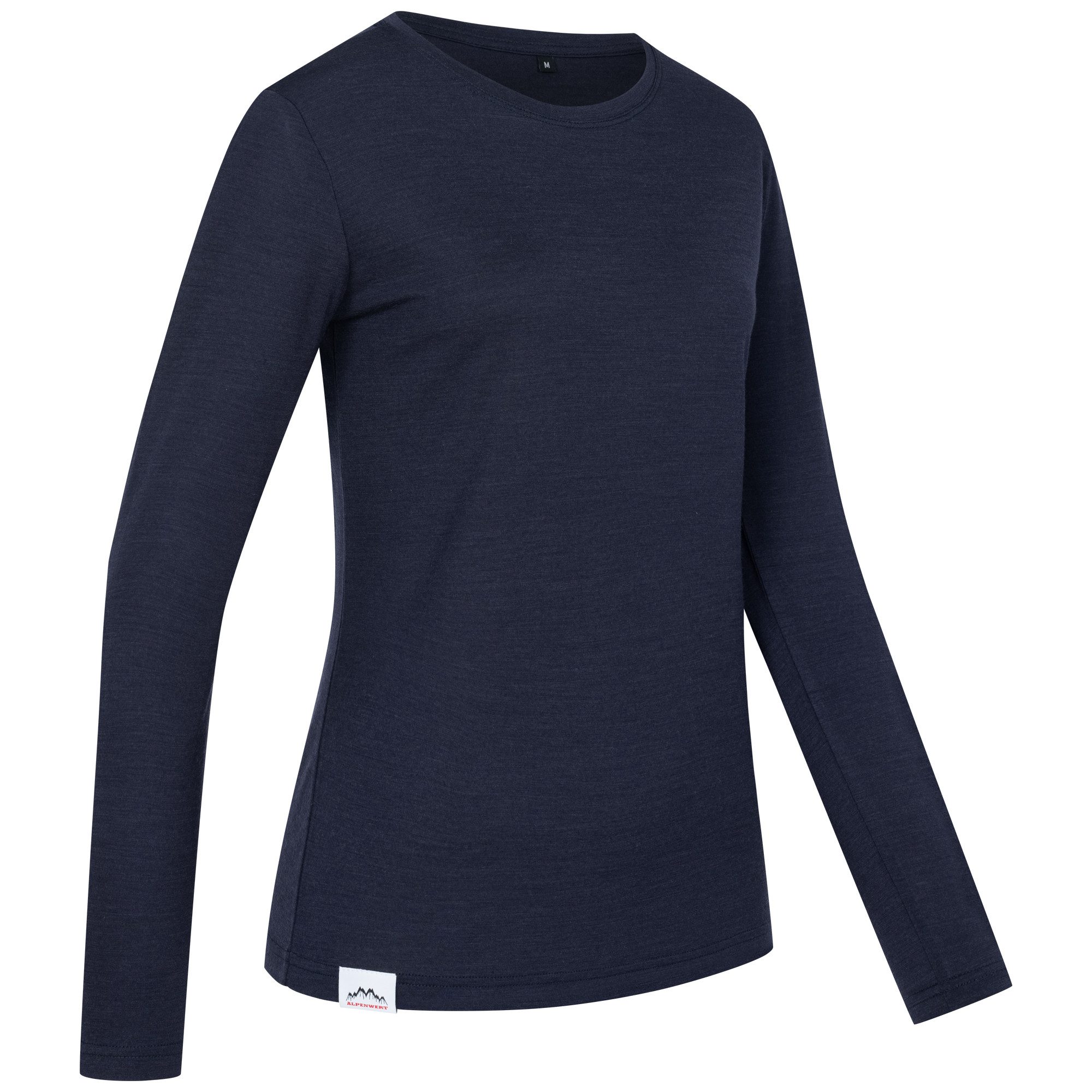 Alpenwert Langarmshirt Damen Longsleeve aus Merinowolle – atmungsaktiv & geruchsneutral Antibakteriell, Anti-Schweiß-Geruch, Outdoor & Funktionsshirt