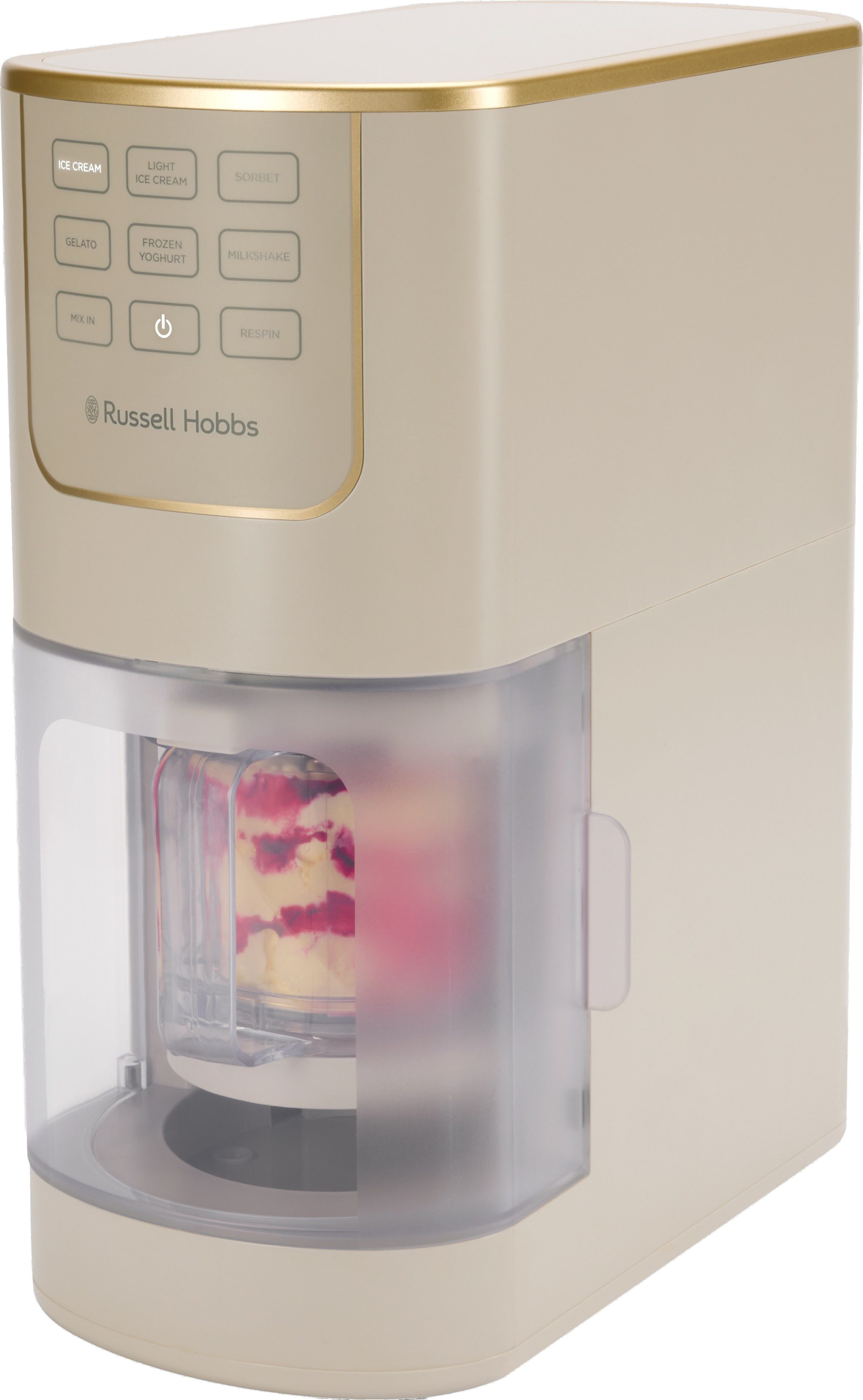 RUSSELL HOBBS Eismaschine Chilluxe 28750-56, für Eiscreme, Sorbet, FrozenYoghurt & Milkshake