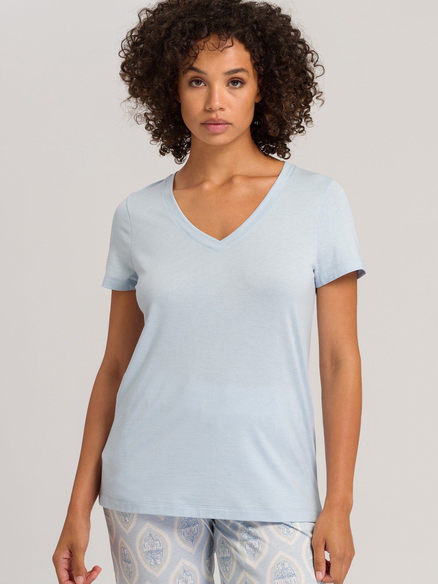 Hanro T-Shirt Sleep & Lounge misty blue