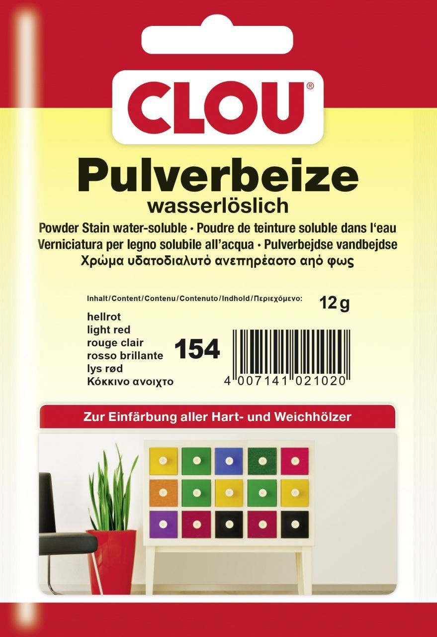 Clou Pulverbeize Holzbeize hellrot g CLOU 12