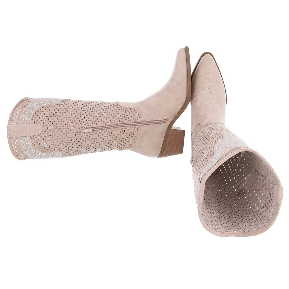 Ital-Design Damen Cowboyboots Western Sommerboots (88843686) Blockabsatz St günstig online kaufen