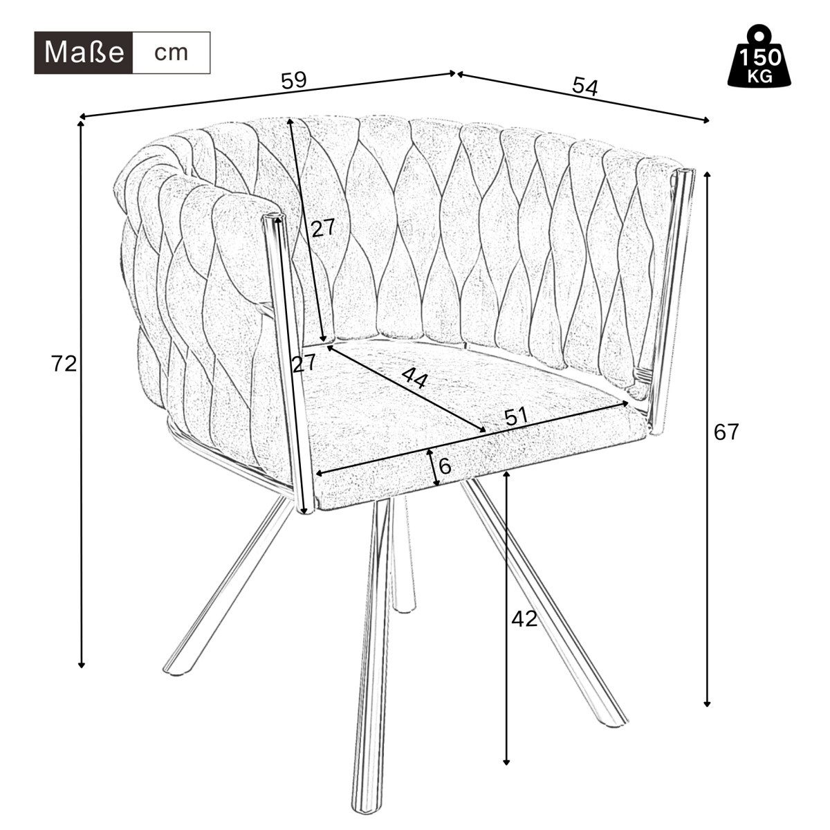 IDEASY Esszimmerstuhl 2/4/6 St Stilvoller Samt-Esszimmerstuhl, günstig online kaufen
