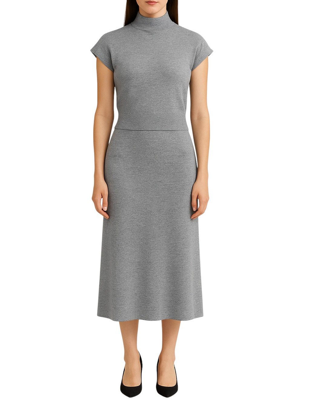 Mississhop Strickkleid Damen Strick Zweiteiler – günstig online kaufen