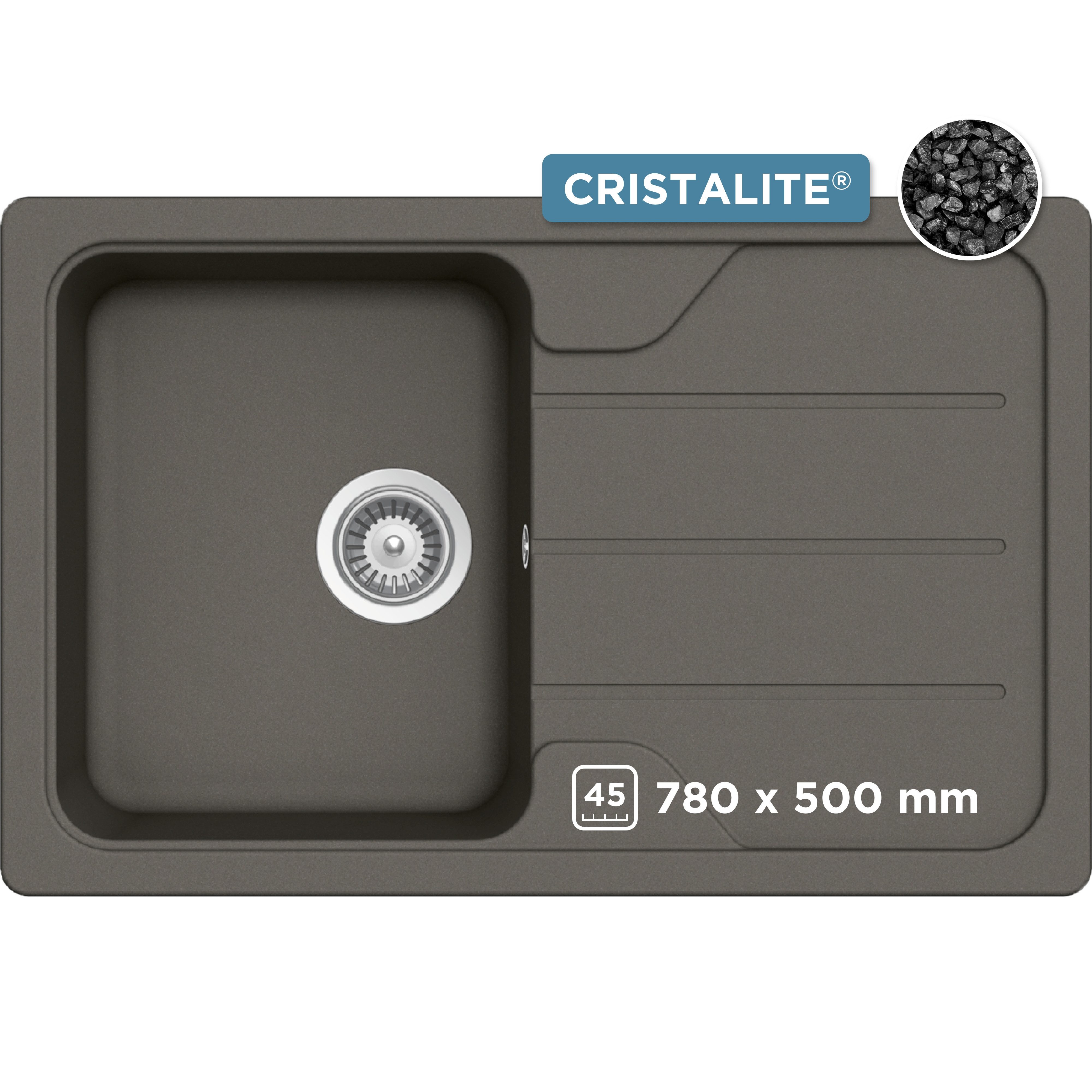 Schock Granitspüle Formhaus Mini, rechteckig, 78/50 cm