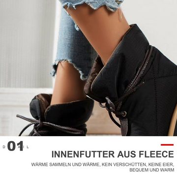 Daisred Winterstiefel Damen Schneestiefel Gefüttert wasserdicht Stiefelette