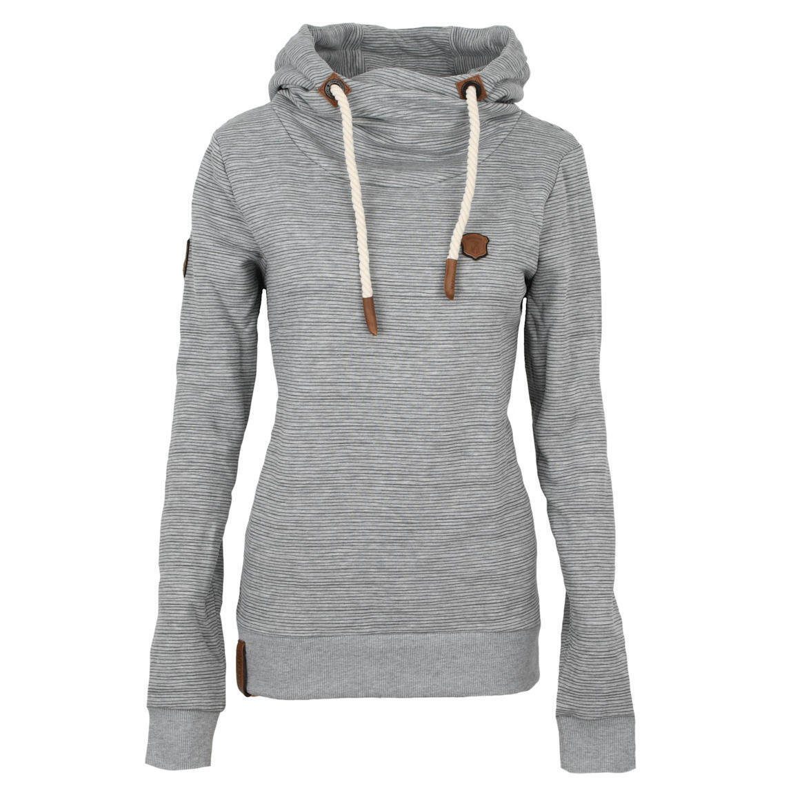 Grey naketano Hoodie Stripes Hoodie Damen