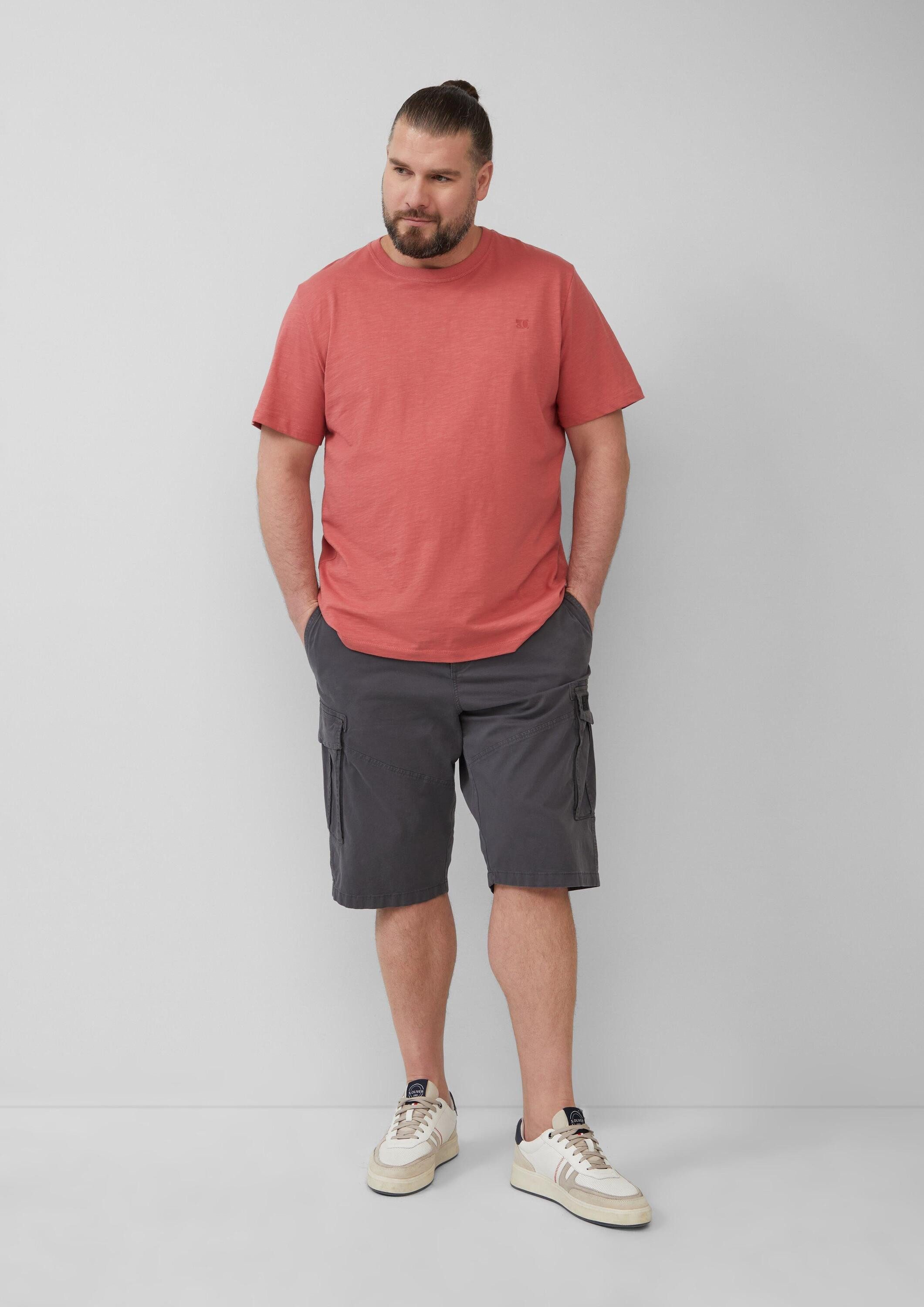 s.Oliver Shorts Bermuda FILE Cargo-Short mit Eingrifftaschen mit Straigt Leg