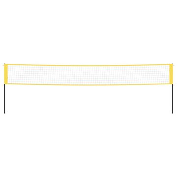 vidaXL Badmintonnetz Badminton-Netz Gelb und Schwarz 600x155 cm PE-Gewebe