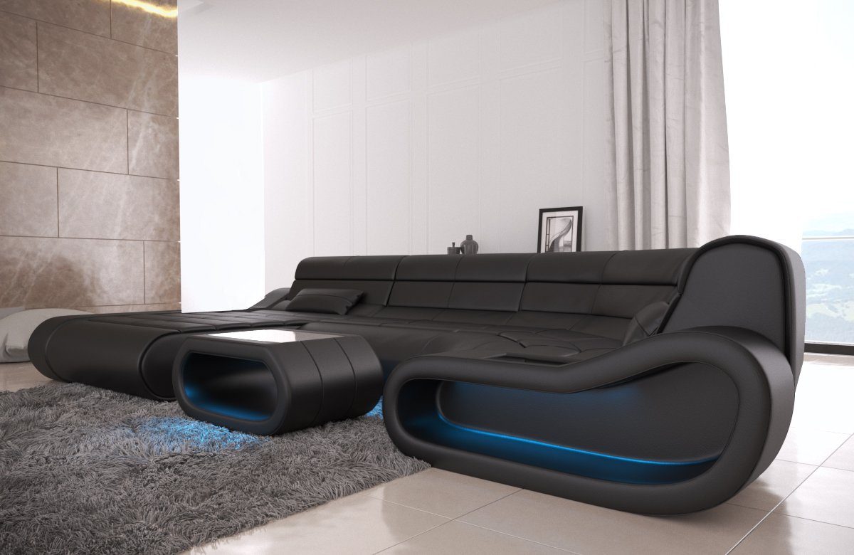 Sofa Dreams Wohnlandschaft Ledercouch Leder Sofa günstig online kaufen