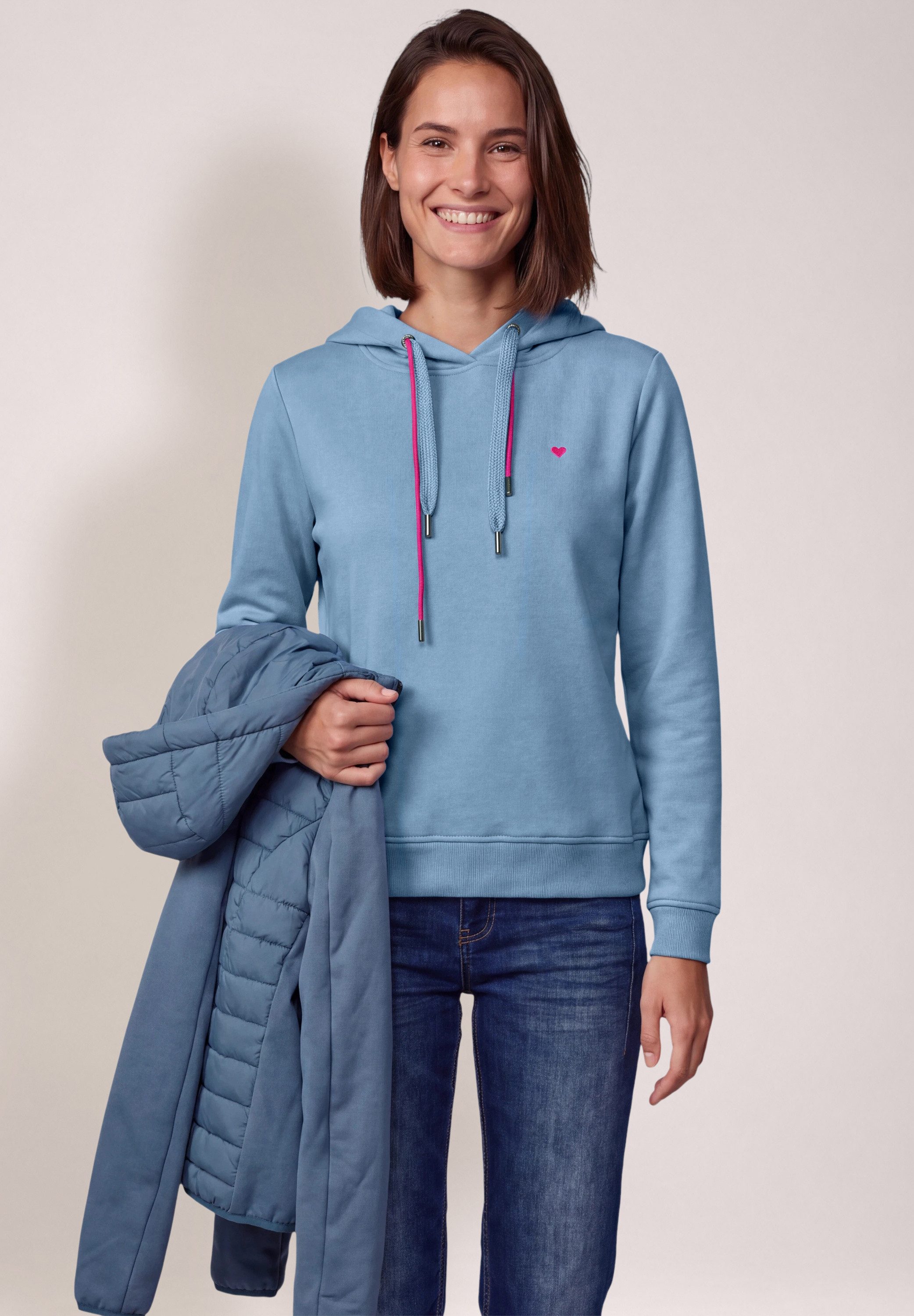 CECIL Hoodie im soften Baumwoll-Mix