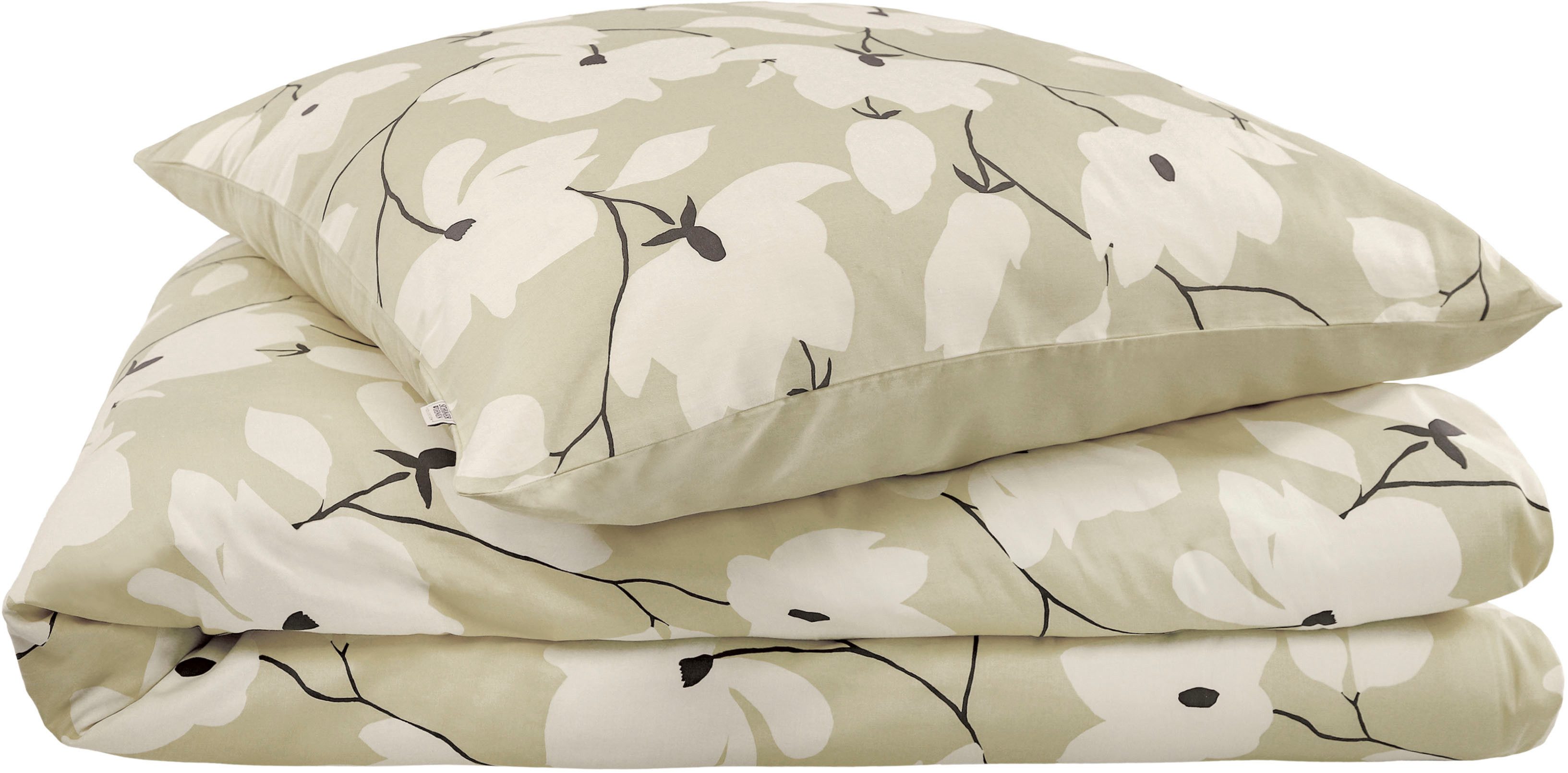 SCHÖNER WOHNEN-Kollektion Wendebettwäsche Fleur, Satin, 2 teilig, aus reiner Baumwolle
