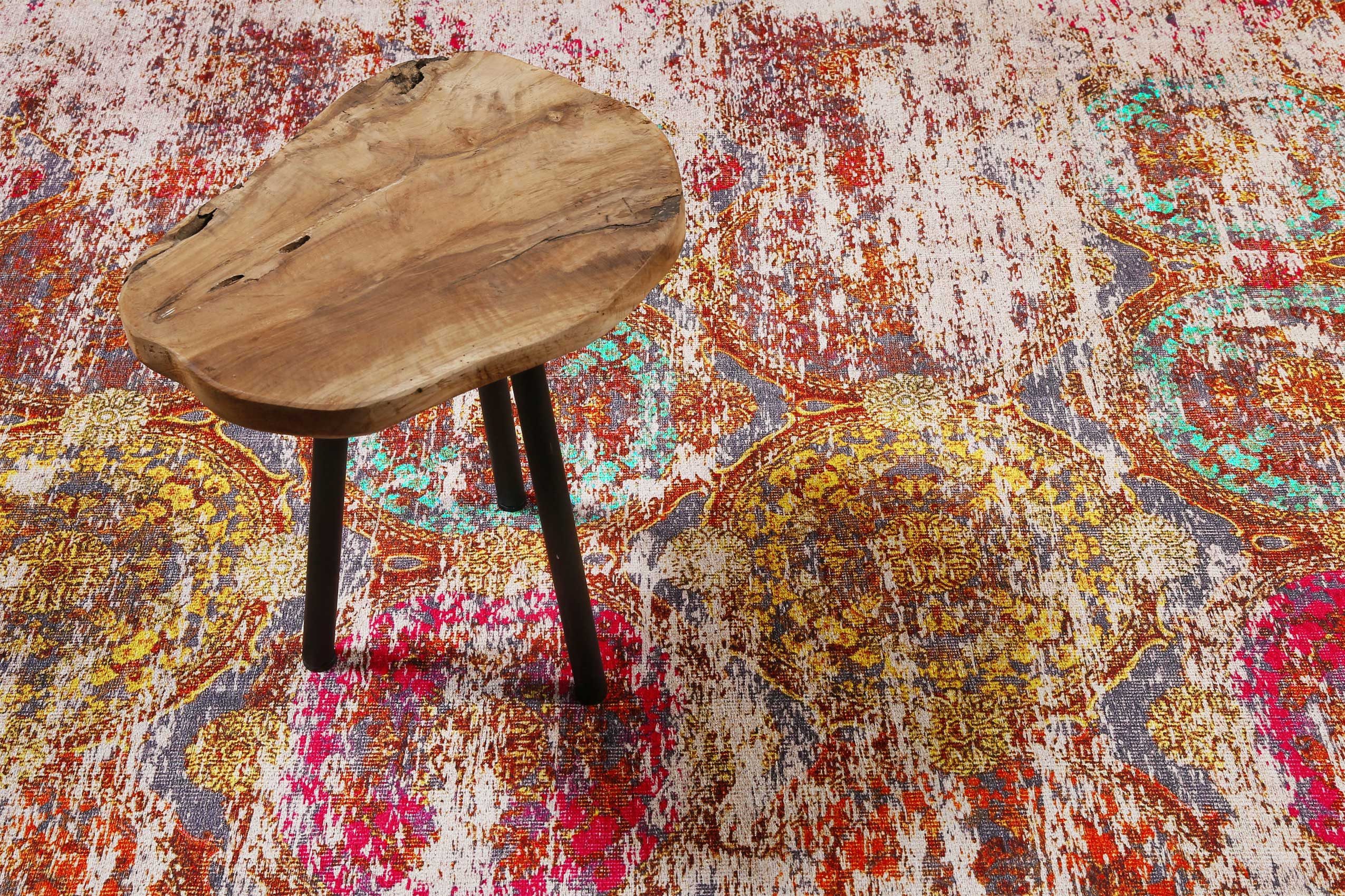 Wecon home Teppich Focus, rechteckig, Höhe: 6 mm, Vintage, Baumwolle, Kurzflor, Wohnzimmer, Schlafzimmer, pflegeleicht