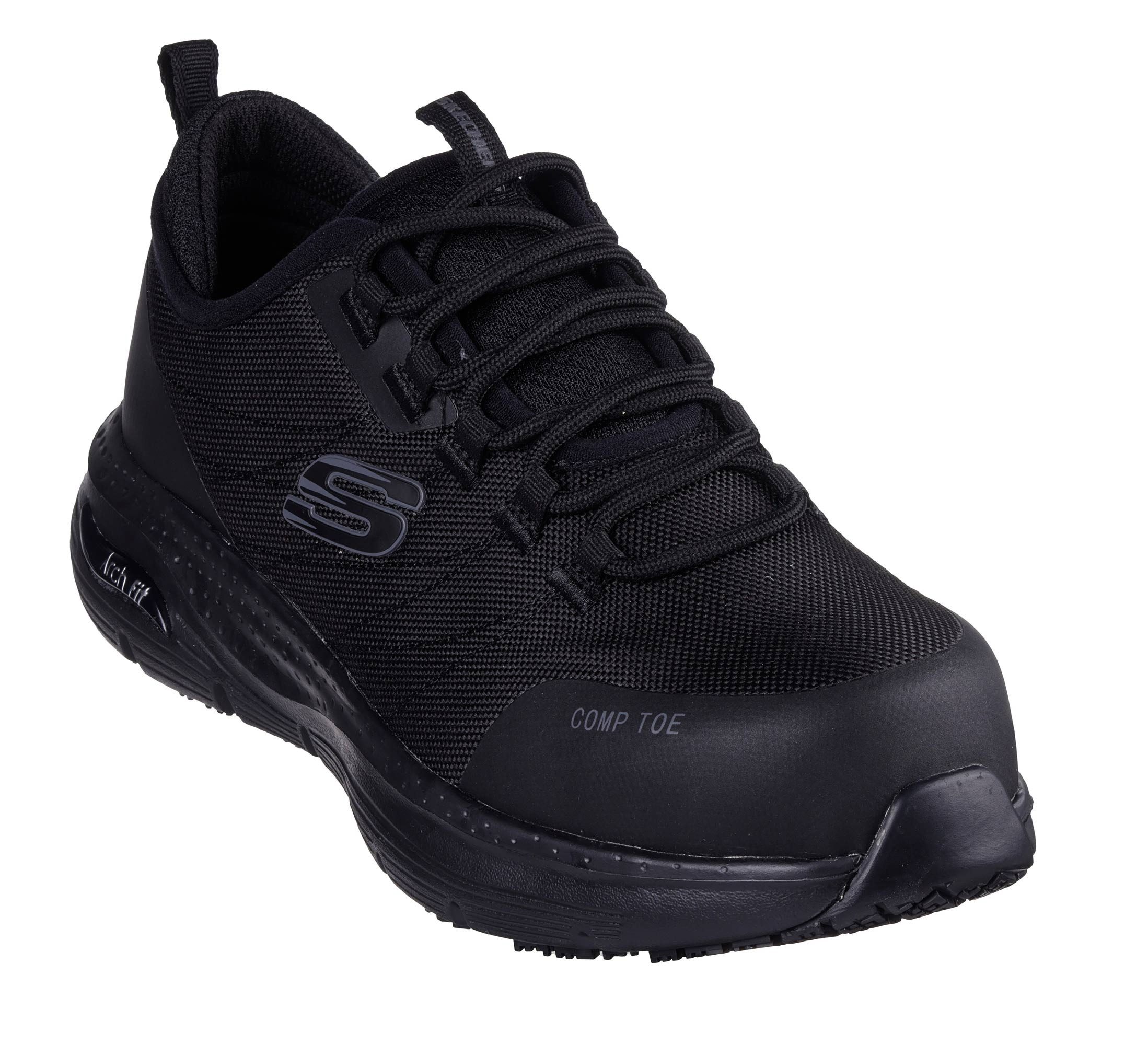 Skechers ARCH FIT SR EBINAL - Max Komfort und Sicherheit - Damen S3 SR ESD Arbeitsschuh Arch Fit Einlegesohle mit zertifizierter Unterstützung des Fußgewölbes