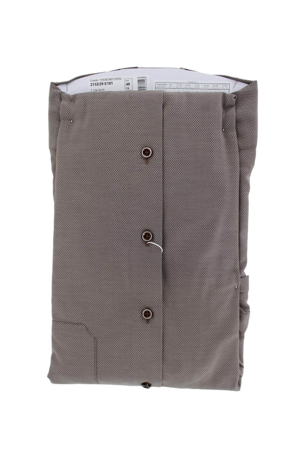 Eterna Businesshemd Hemd 2132 E181 dunkelbraun günstig online kaufen