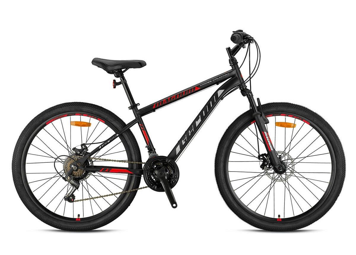 T&Y Trade Mountainbike 24 Zoll Mountainbike Kinder MTB Fahrrad Rad Bike MAGNUM Rot GRN26-076, 21 Gang Shimano, Kettenschaltung, Federgabel, 21 Gänge, Scheibenbremse, Disc