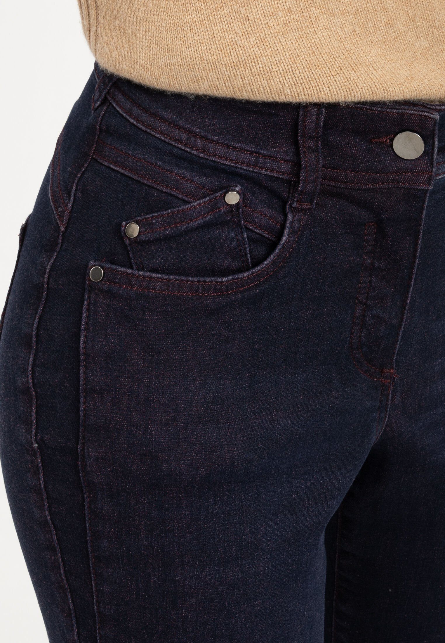 Recover Pants BORDEAUX BLAU/ DARLIN 5-Pocket-Jeans DENIM