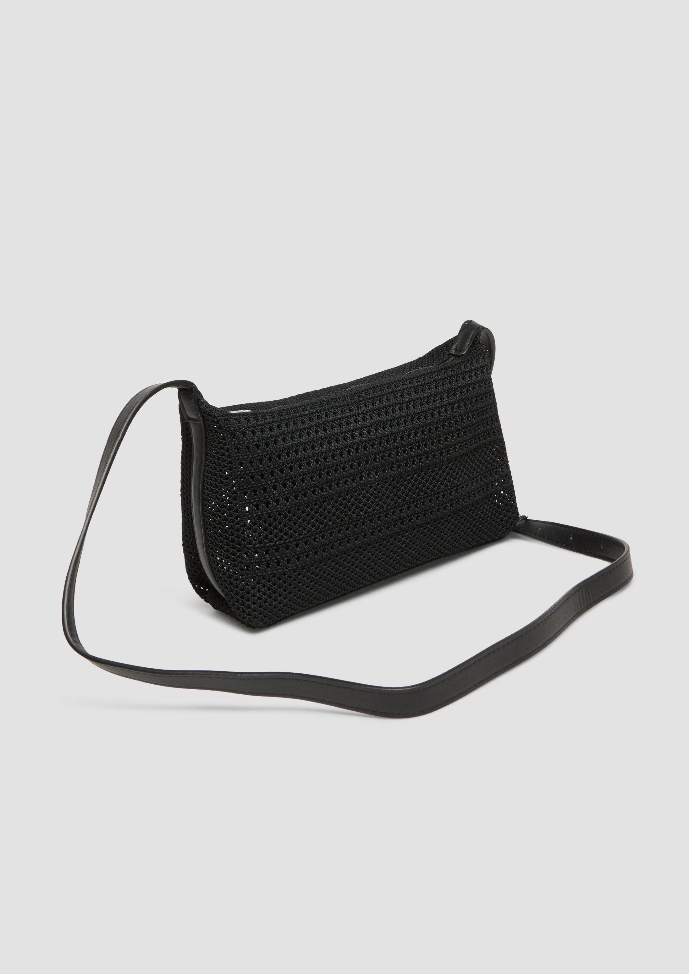 s.Oliver Umhängetasche Tasche, Shoulder-Bag aus Ajourstrick mit verstellbarem Schultergurt