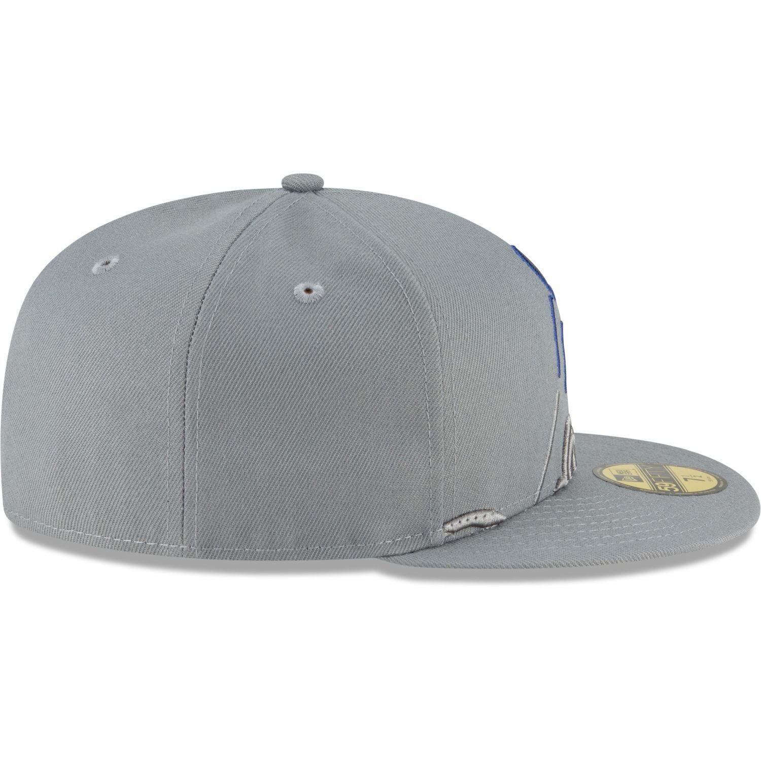 Dodgers STORM Fitted Team 59Fifty GREY Los Cooperstown Cap Angeles MLB New Era