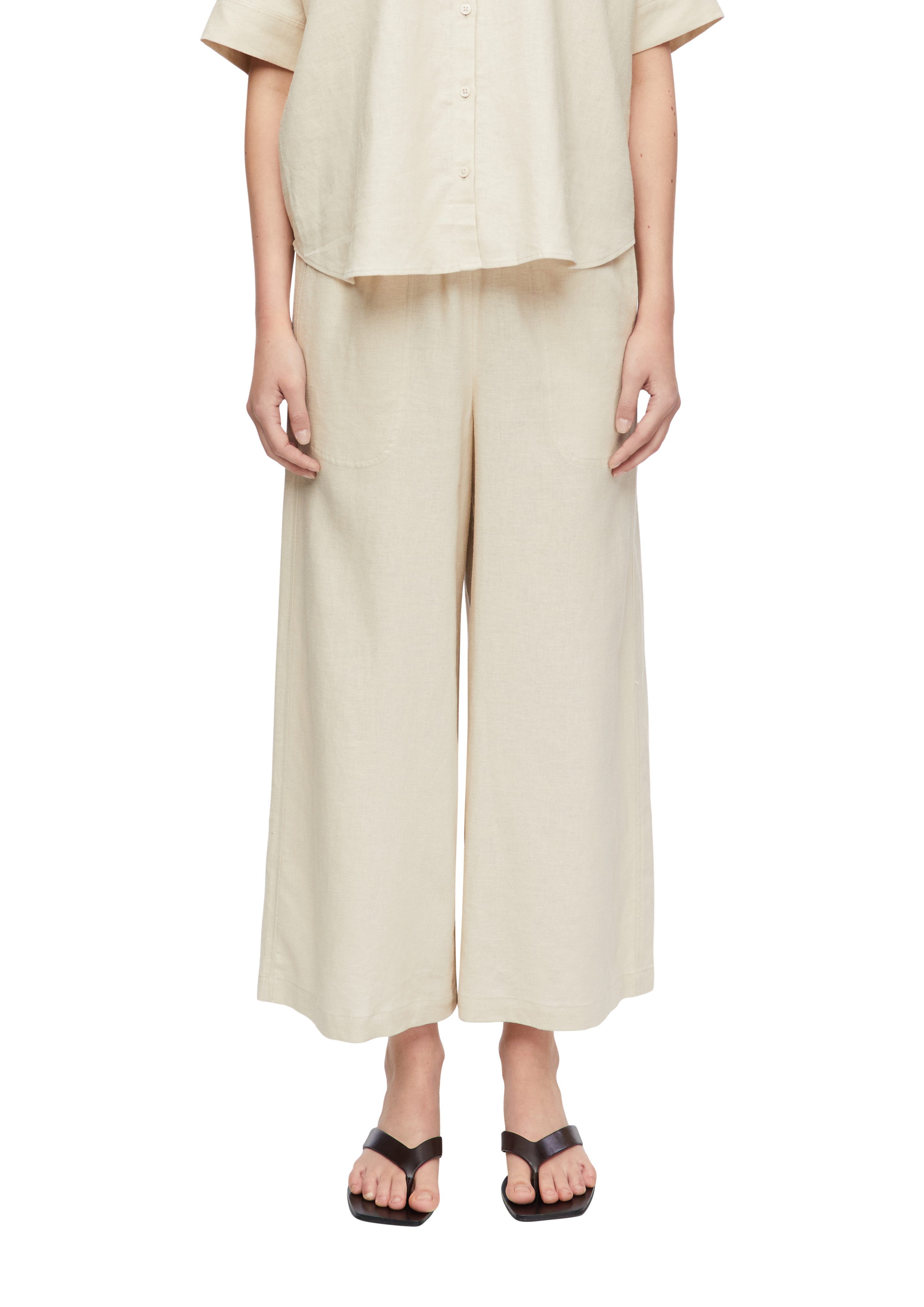 comma Stoffhose mit elastischem Bund