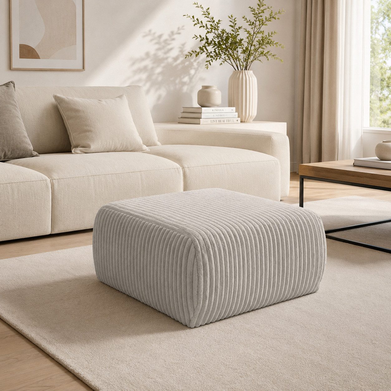 Graue Poufs mit Stauraum online kaufen