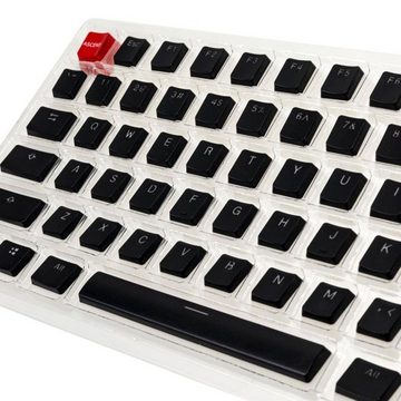 Glorious PC Gaming Race Tastatur-Tastenkappen Aura Keycaps, 105 Tasten ANSI US-Layout QWERTY Austauschtasten, schwarz