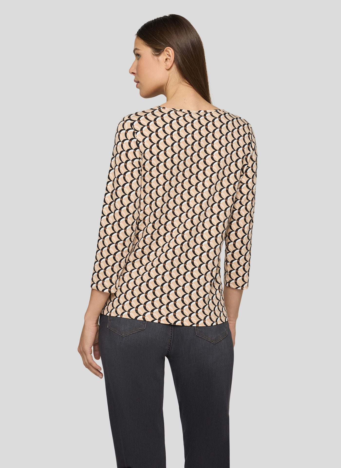 Rabe 3/4-Arm-Shirt mit All-Over Print günstig online kaufen