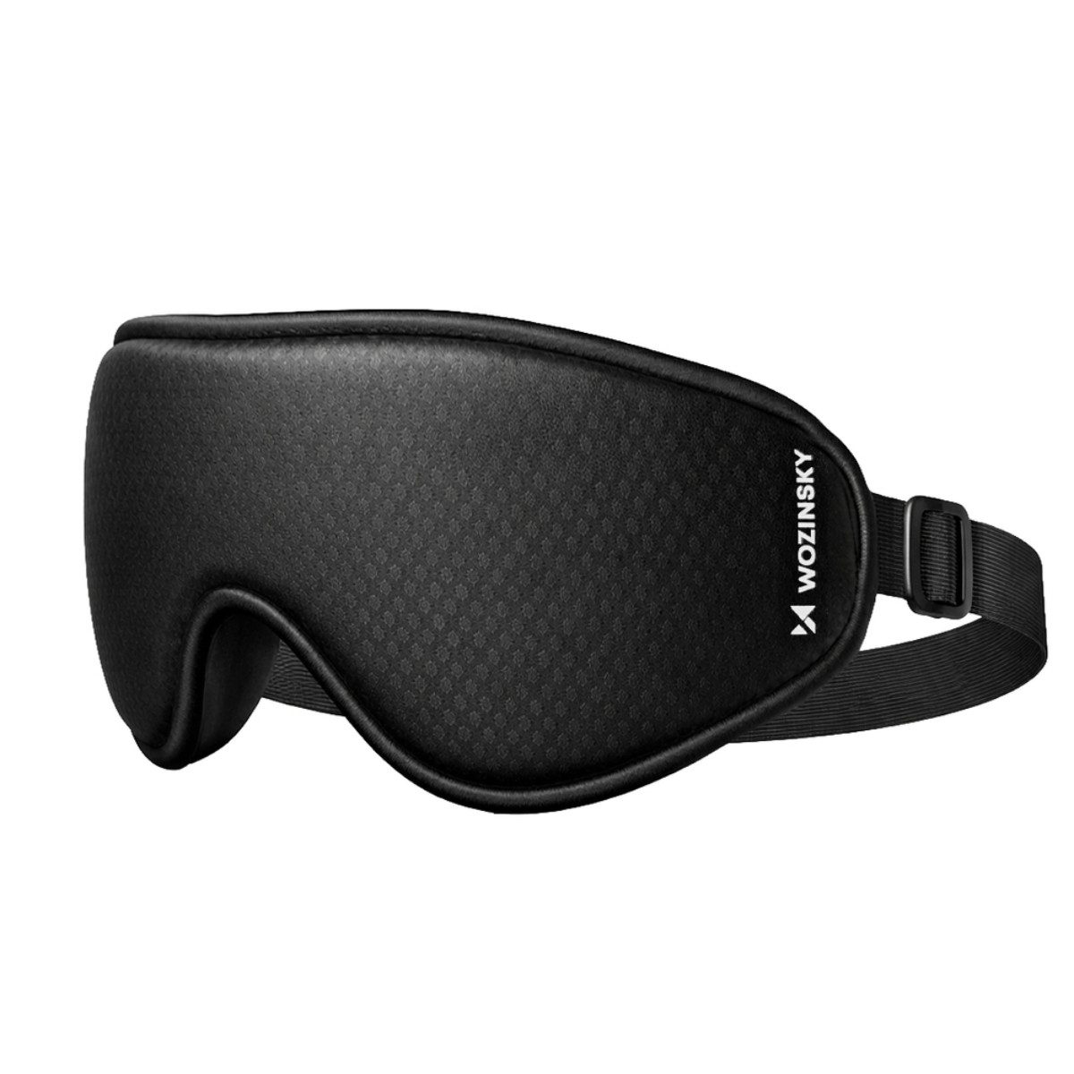 Wozinsky Schlafmaske MSS-11, 3D-Form, Memory-Schaum, lichtreduzierend, verstellbarer Riemen