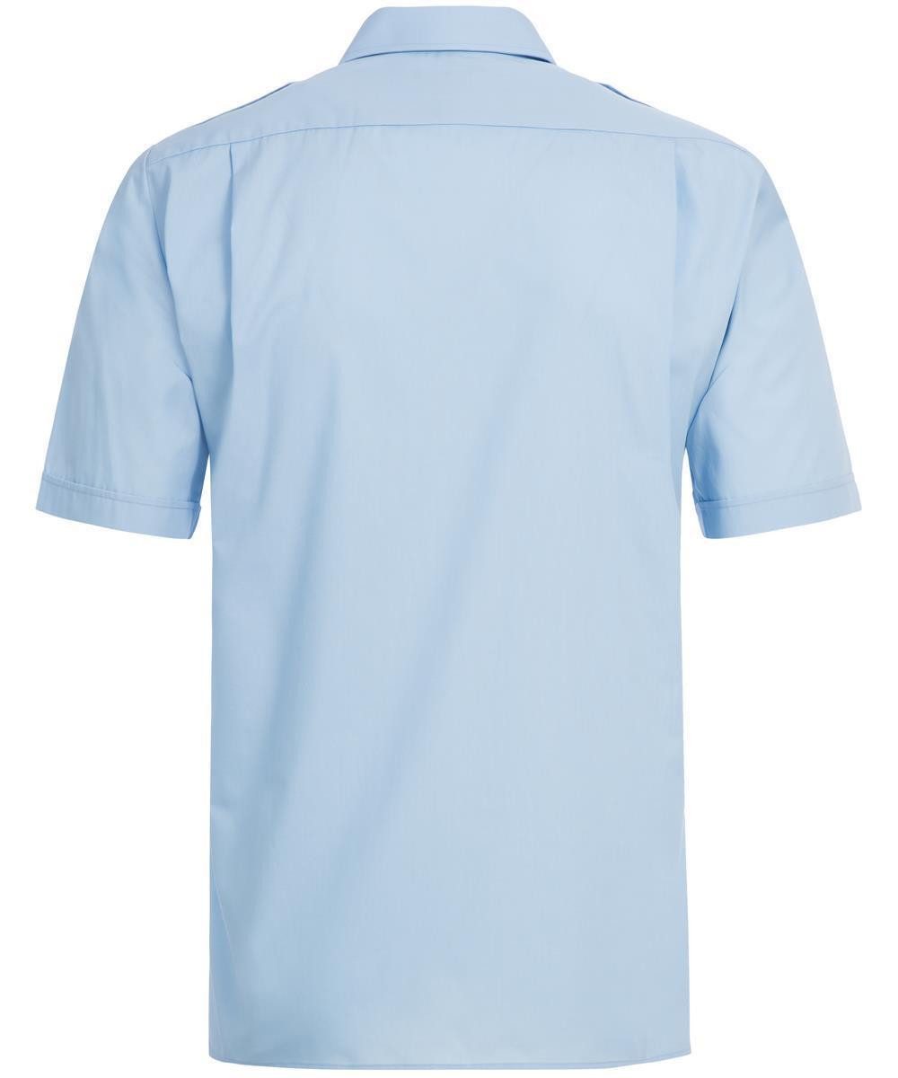 GREIFF Kurzarmhemd Greiff SIMPLE Herren Pilothemd Kurzarm New-Kent Regular Hellblau