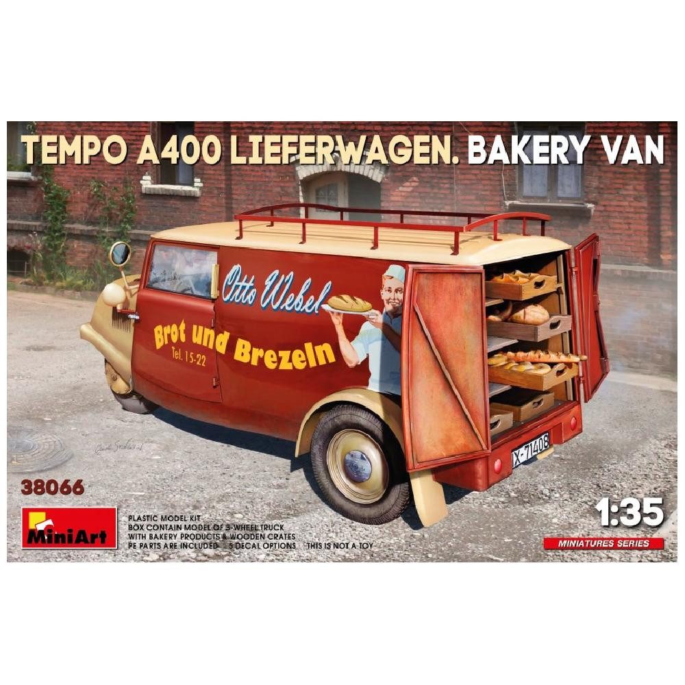 MiniArt Modellbausatz TEMPO A400 LIEFERWAGEN. BAKERY VAN / 1:35, Maßstab 1:35